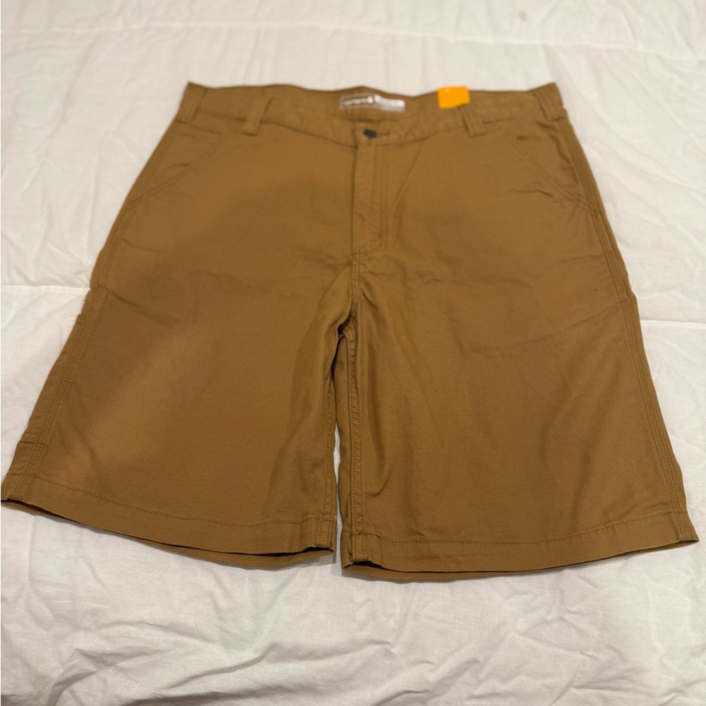 Carhartt Men's Brown Flat Front Shorts